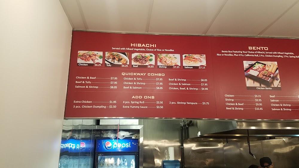 Quickway Hibachi Menu image 3